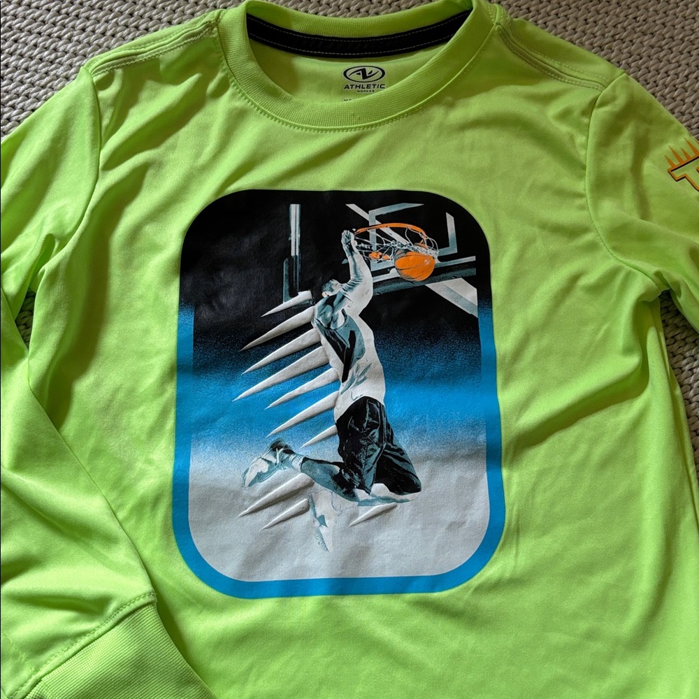 Shirt Basketball boys new size 24 months Athletic Works polyester